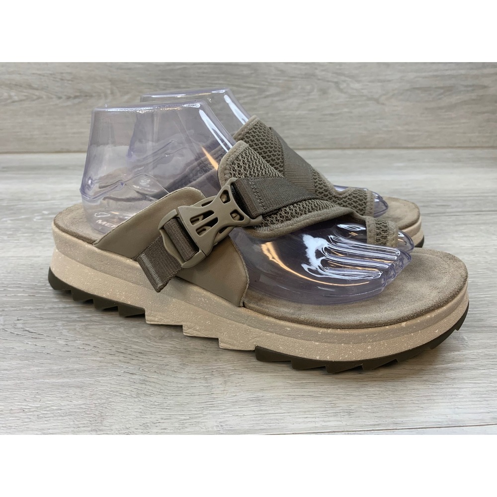 Merrell Juno Mid Buckle Slide Sandals Women's 10 Brindle Platform Mesh Shoes